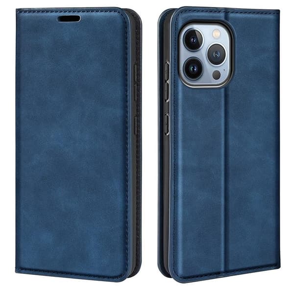 Folio iPhone 14 Pro Plånboksfodral  - Blå Blå
