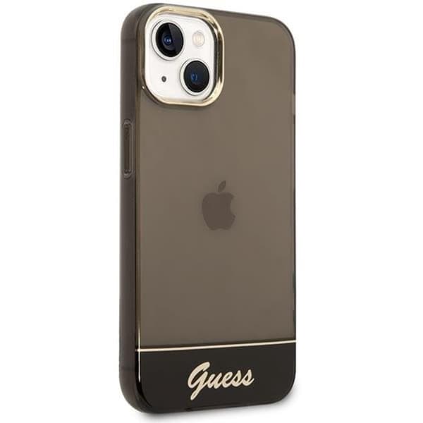 GUESS iPhone 14 Plus Skal Translucent - Sort Black