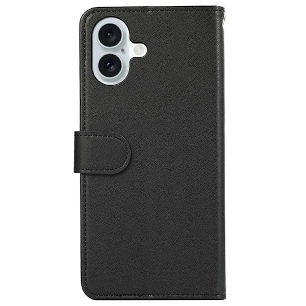 iPhone 17 Konstläder Plånboksfodral RFID-Skydd - Svart Svart