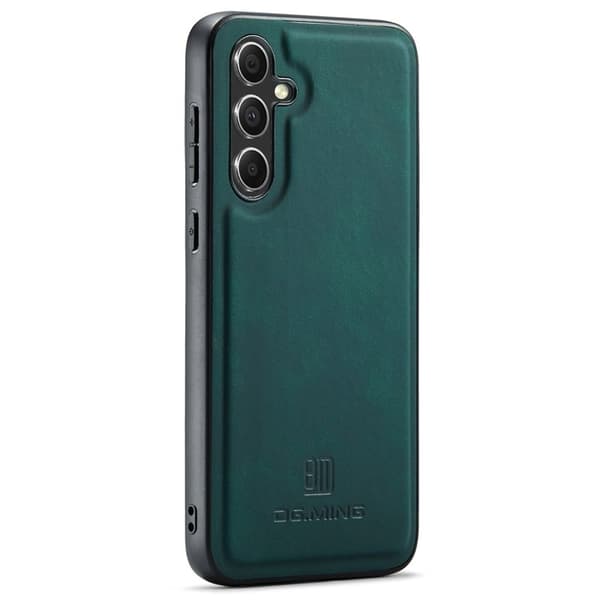 DG.MING Mobilskal till Samsung Galaxy A35 5G Läder+PC+TPU Grön