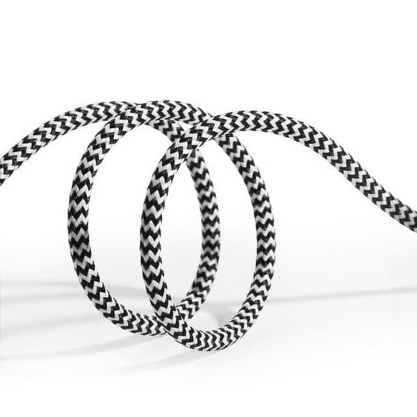Dux Ducis USB-C-kabel 2.1A 2 m - Svart/Vit Svart
