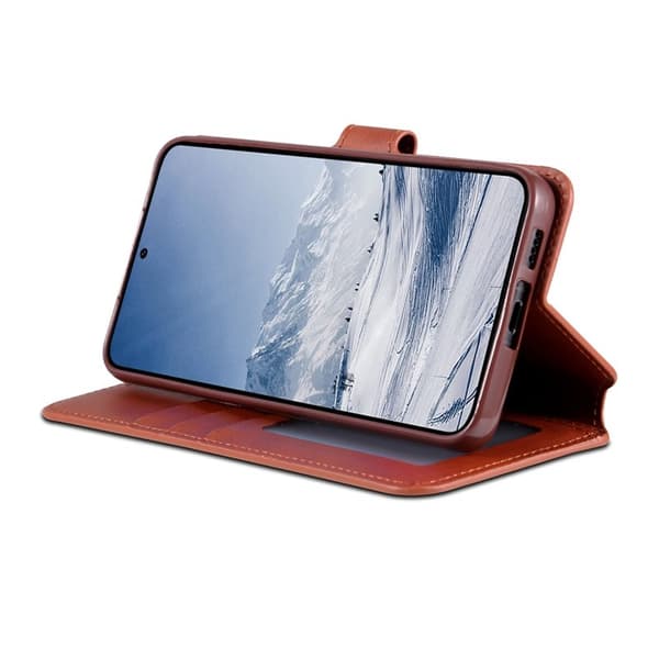 AZNS Mobilskal till Samsung Galaxy S23+ KonstLäder - Brun