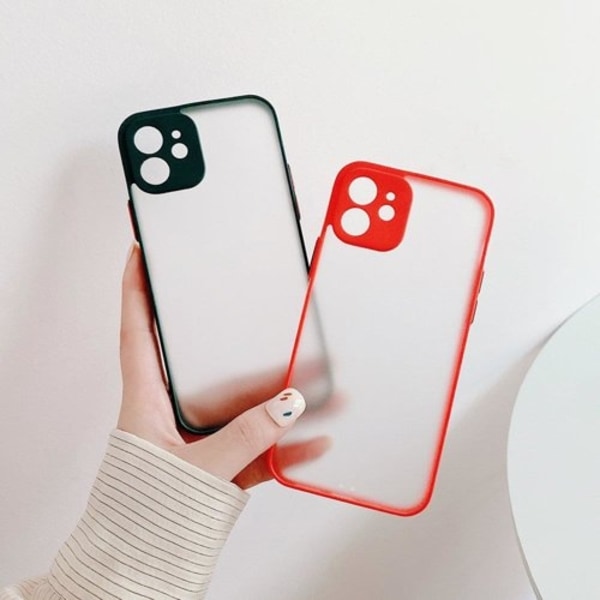 Milky Silicone Flexible Translucent Skal Galaxy A42 5G - Blå Blå