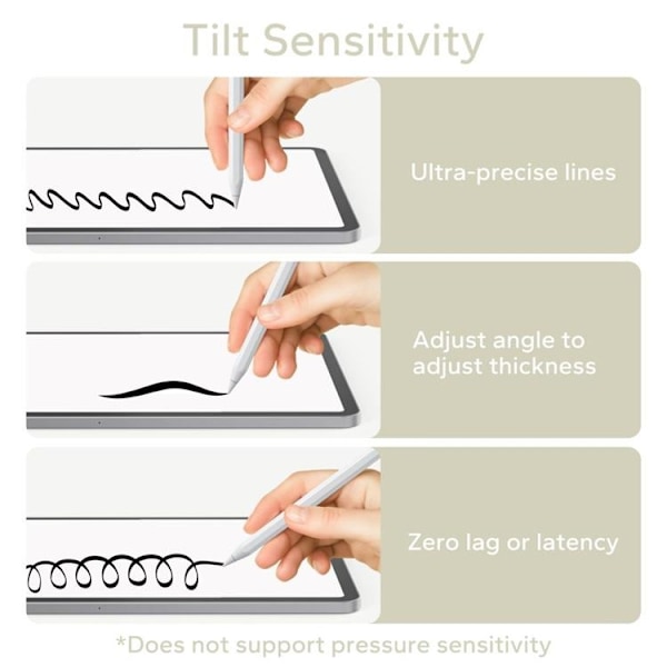 Tech-Protect Digital Magnetic Stylus Penna "3" iPad - Vit Vit