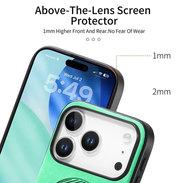 Mobilskal till iPhone 17 Pro MagSafe Skin-touch - Grön Grön