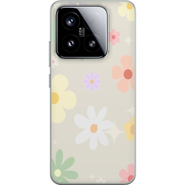 Mobilskal till Xiaomi 15 med fejdande blommor