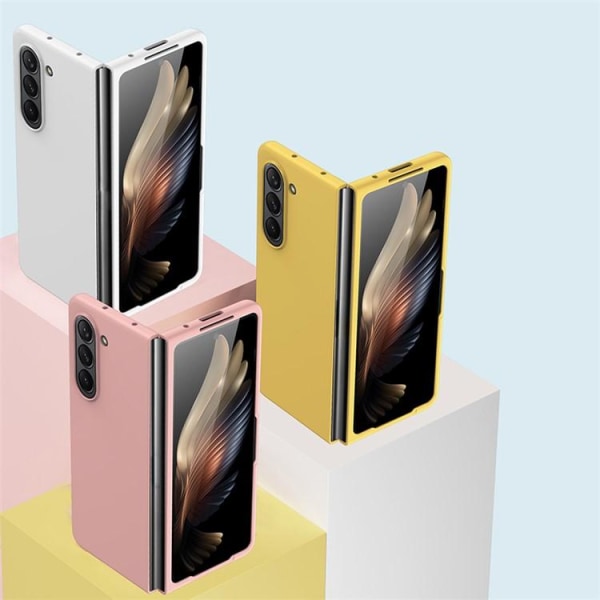Naarmuuntumaton Galaxy Z Fold 5 -mobiilisuojus - keltainen