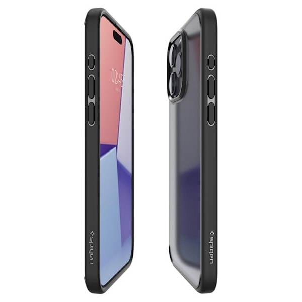 Spigen iPhone 15 Pro Mobilskal Ultra Hybrid - Frost Svart