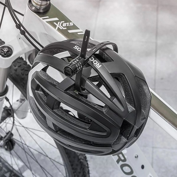 Rockbros cykellås för 0,5 m kombination - Svart