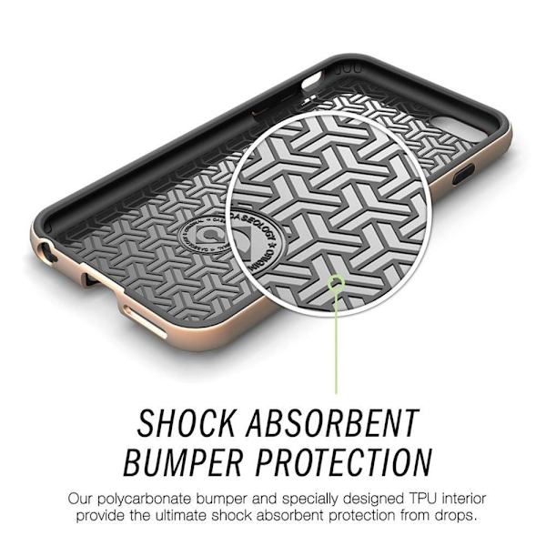 Caseology Bumper Frame Skal till Apple iPhone 6(S) Plus - Guld Gul