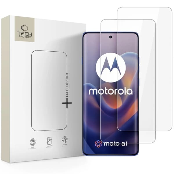 Tech-Protect [2-Pack] Motorola Edge 60/60 Pro/60 Fusion Skärmskydd Hydroflex Svart