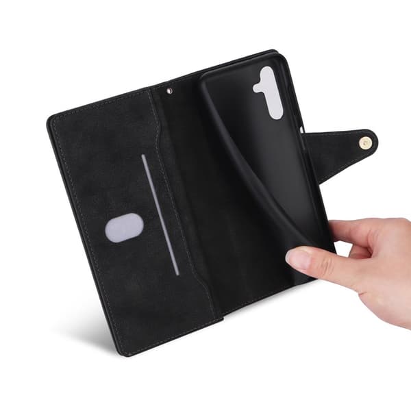 Plånboksfodral för Samsung Galaxy S26 Plus Konstläder - Svart
