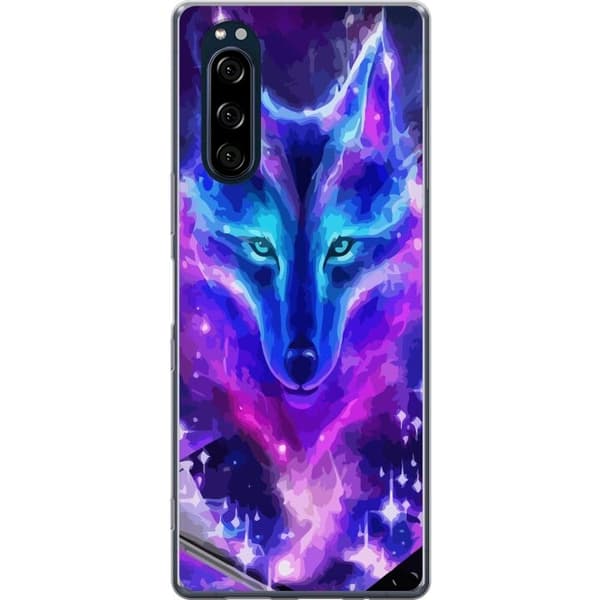 Mobilcover til Sony Xperia 5 med Neon Ulv