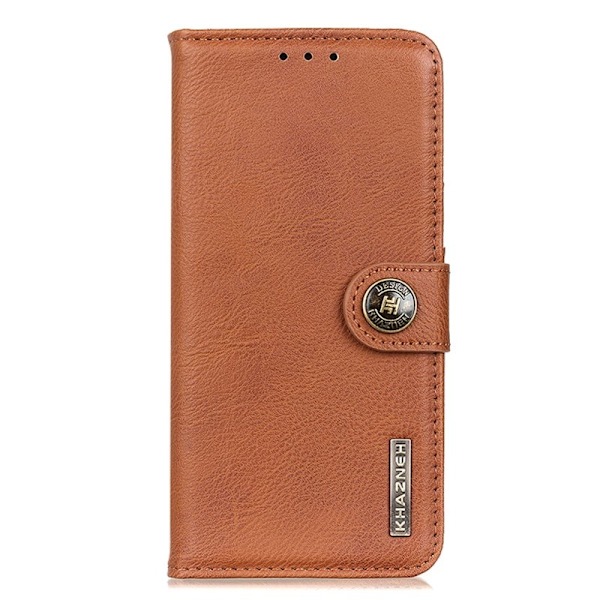 KHAZNEH iPhone 16e Plånboksfodral Konstläder - Brun
