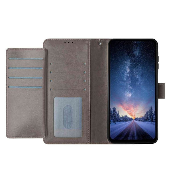 Samsung Galaxy S26 Pro Plånboksfodral Konstläder Folio Flip - Grå