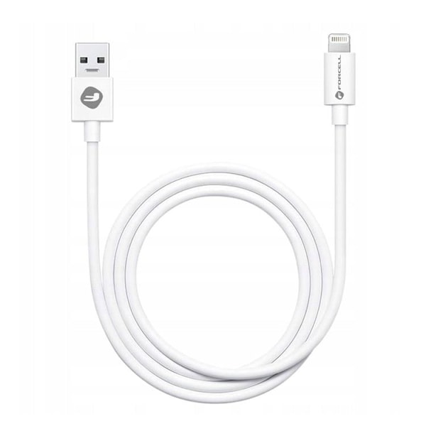 Forcell USB A to Lightning Kabel 8-Pin 1A C316 TUBE - Vit