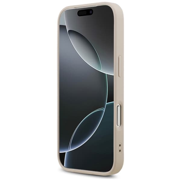Guess Mobilskal För iPhone 18 Pro/17 Pro Magsafe Läder 4G Triangel Strass