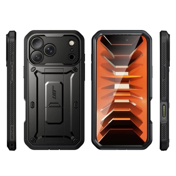 Supcase Mobilskal För iPhone 18 Pro/17 Pro Unicorn Beetle  Pro - Svart Svart