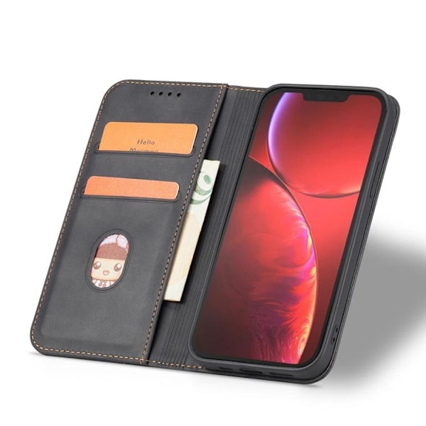 iPhone 12 Pro Max Plånboksfodral Magnet Fancy - Svart Svart