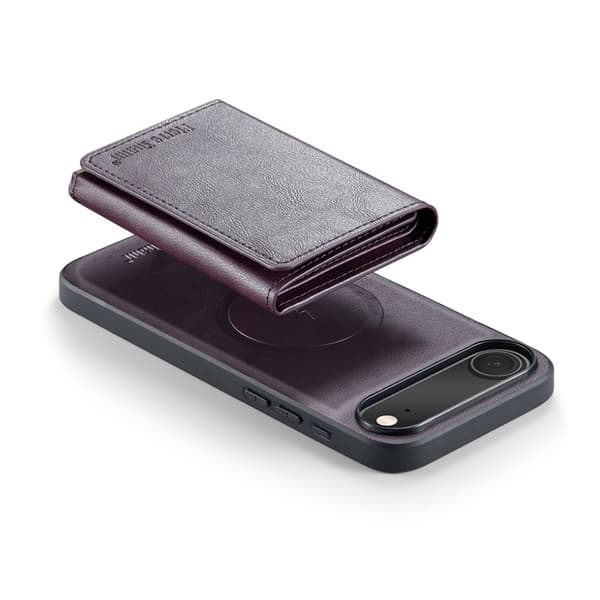 FIERRE SHANN FS030 iPhone Air Plånboksfodral Konstläder - Lila