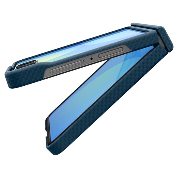Spigen Mobilskal För Galaxy Z Flip 8 MagSafe Airskin Aramid - Navy