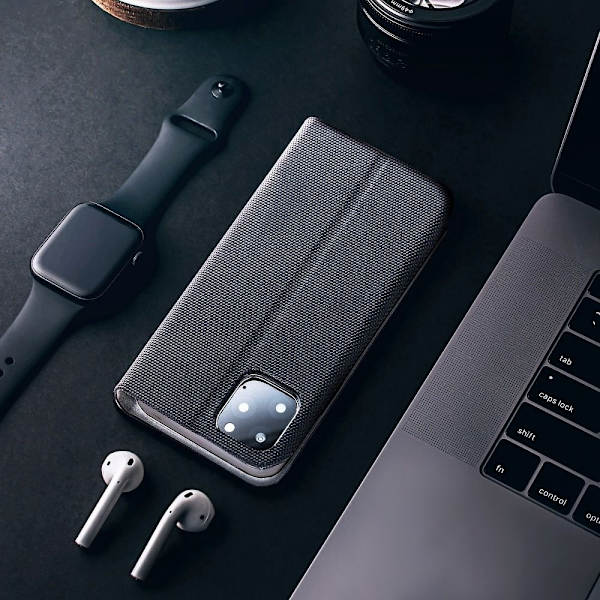 Galaxy A13 5G Plånboksfodral Sensitive Nylon - Svart Svart