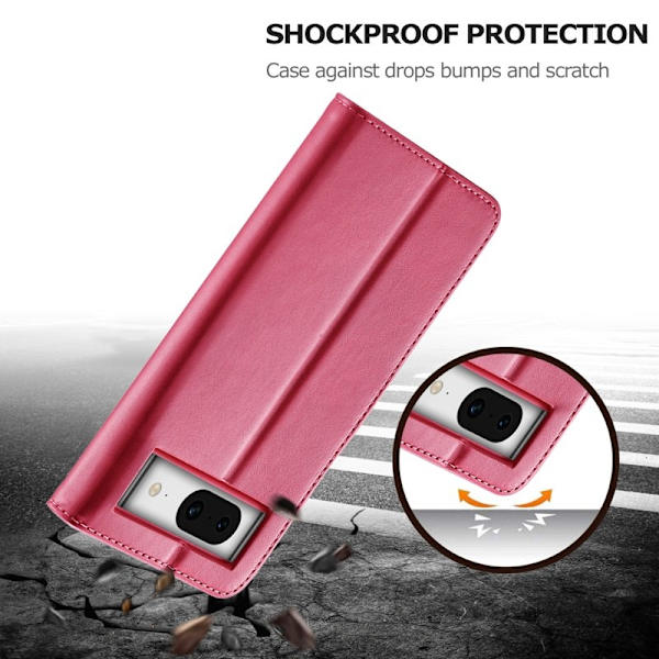 LC.IMEEKE Google Pixel 8a Plånboksfodral Konstläder - Rosa