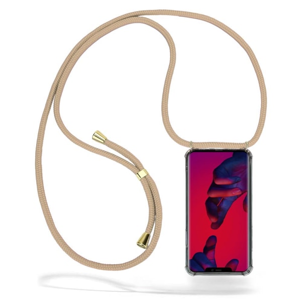 Boom Huawei Mate 20 Pro mobilhalsband skal - Beige Cord