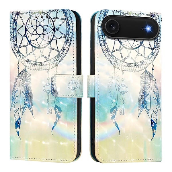 iPhone Air Plånboksfodral Printing Pattern Med Strap Flerfärgad