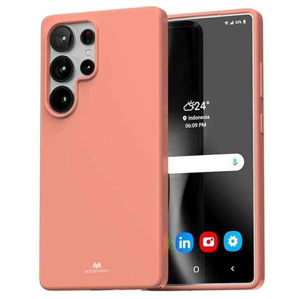 Mercury Mobilskal till Galaxy S25 Ultra Soft - Rosa Rosa