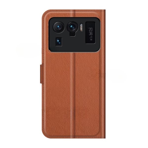 Xiaomi Mi 11 Ultra Plånboksfodral Folio Flip Kickstand - Brun BrunMaterial