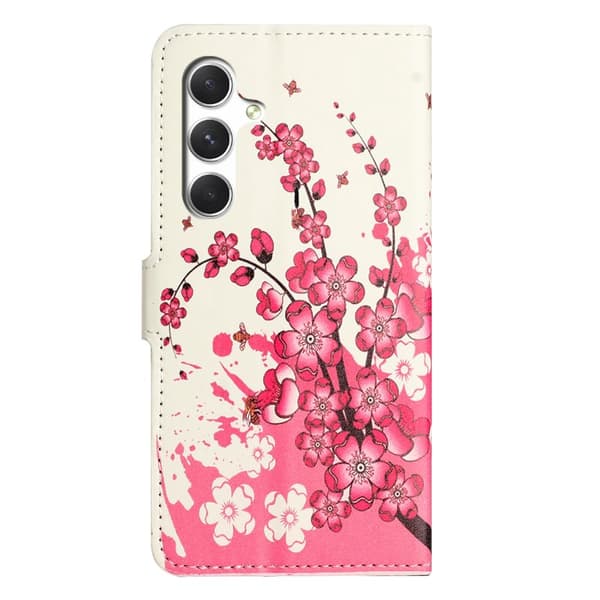 Plånboksfodral för Samsung Galaxy S26 Plus Konstläder - Plommonblomma