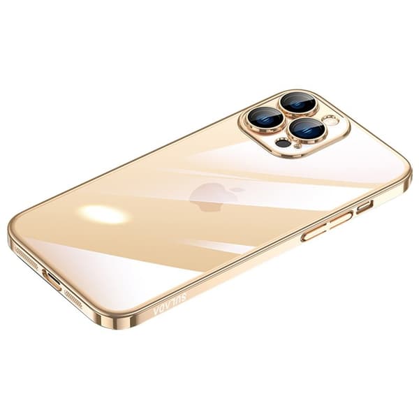 SULADA JINGJIA Mobilskal till iPhone 15 Pro Max Hård PC Klart Guld