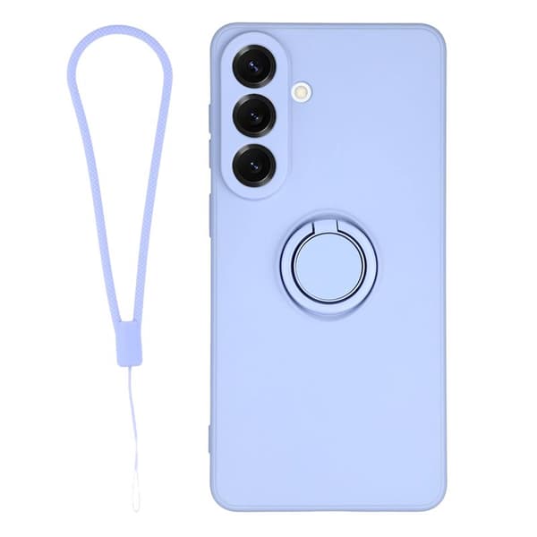 Mobilskal för Samsung Galaxy S26 Plus Silikon med Ring Kickstand - Ljuslila