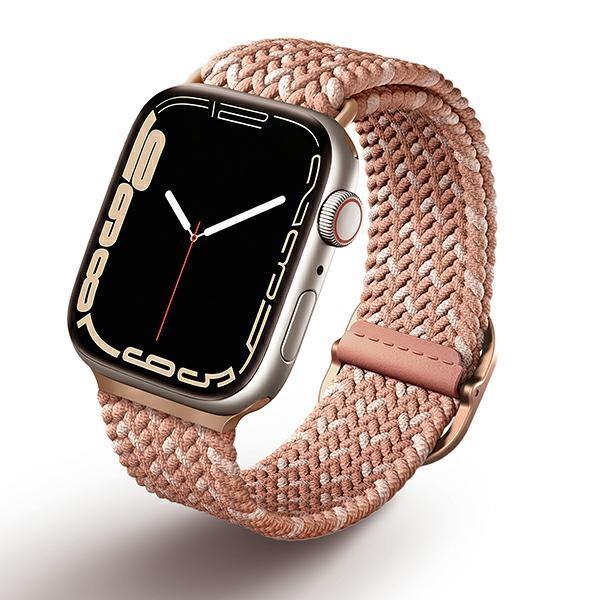 UNIQ Aspen flettet rem Apple Watch 40/38/41 mm - Pink