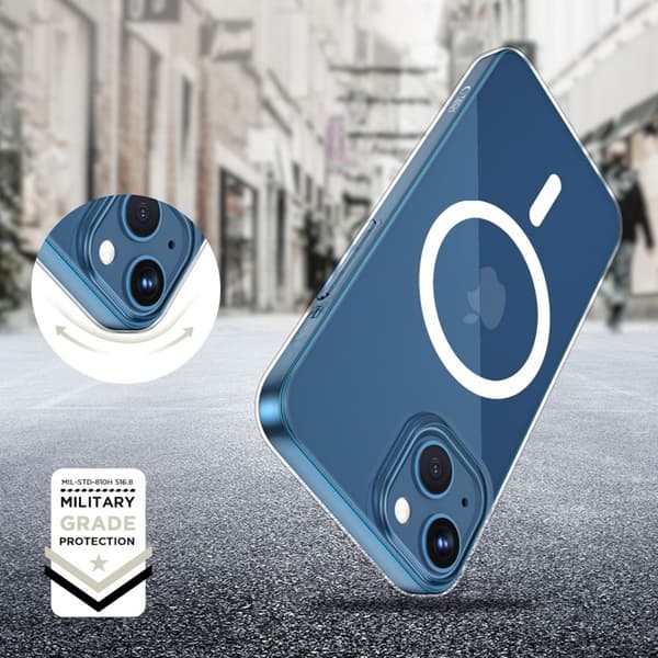 Tech-Protect Telefontaske til iPhone 13 Mini Magsafe Flexair - Klar Transparent