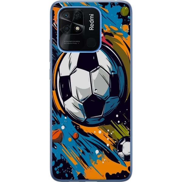 Mobilskal till Xiaomi Redmi 10C med Fotbollar