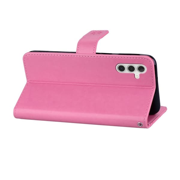 Plånboksfodral för Samsung Galaxy S26 Plus Konstläder med rem - Rosa