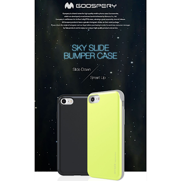 Mercury Sky Slide Skal till Samsung Galaxy S7 Edge - Svart Svart