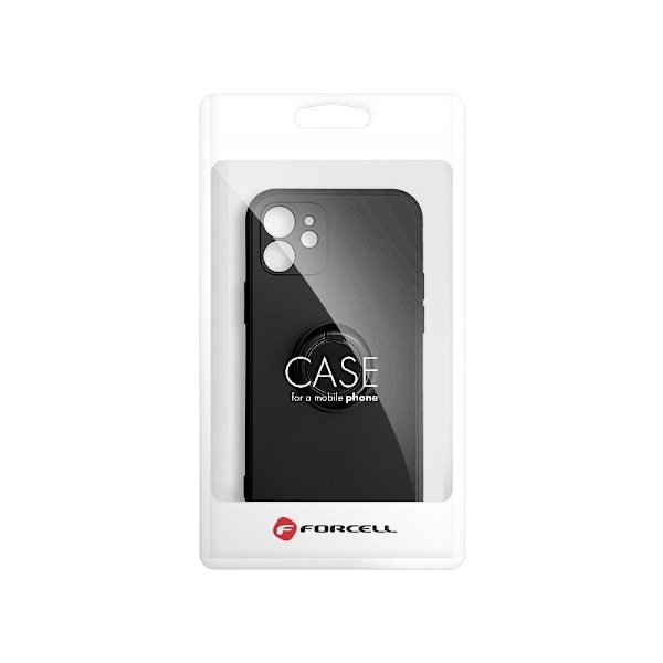 Forcell iPhone 7/8/SE (2020/2022) Skal Silikon Ring - Svart Svart