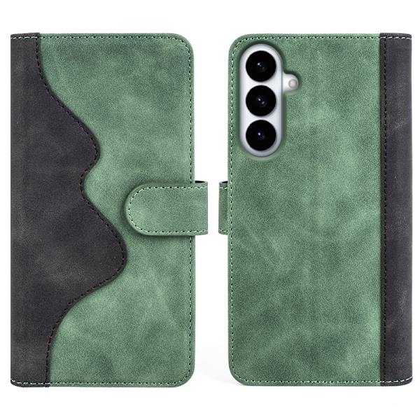 Plånboksfodral för Samsung Galaxy S26 Plus Konstläder - Grön