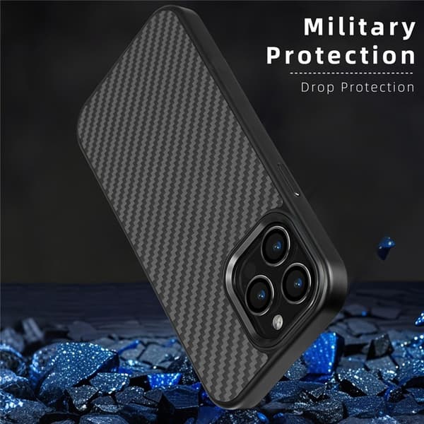 Mobilskal till iPhone 13 Pro MagSafe Aramid Fiber TPU - Grön Grön