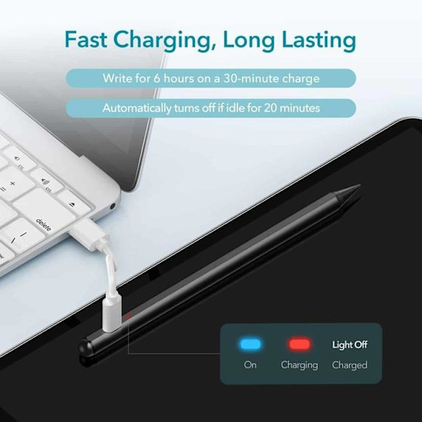 ESR Digital/Magnetisk Stylus Penna iPad - Svart Svart