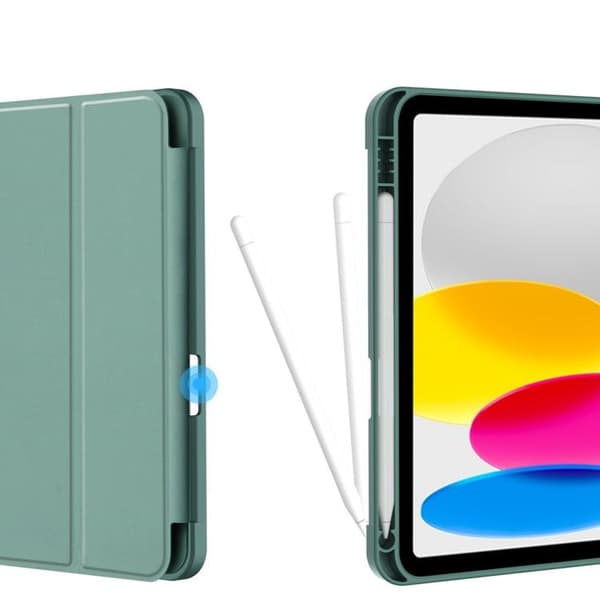 Tech-Protect iPad 10.9 (2022) Taske med penåbning - Grøn Grön