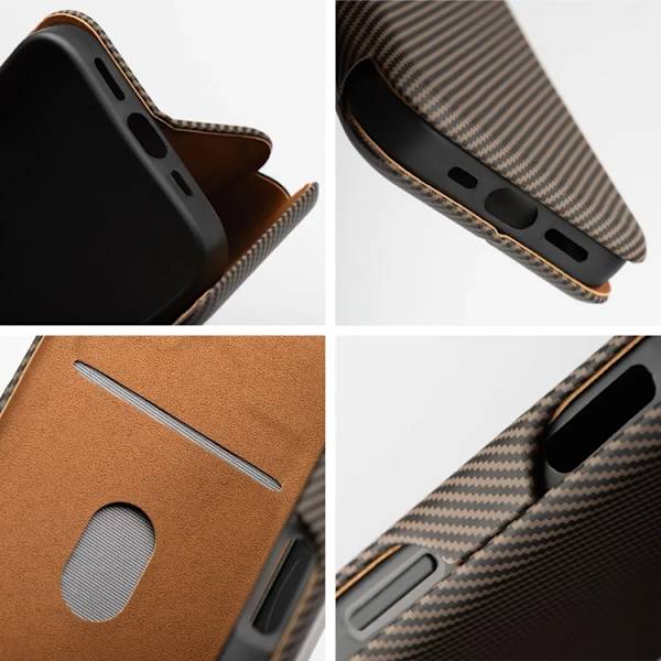 Xiaomi Redmi Note 14 Plånboksfodral Folio Side Magnet - Brun Brun