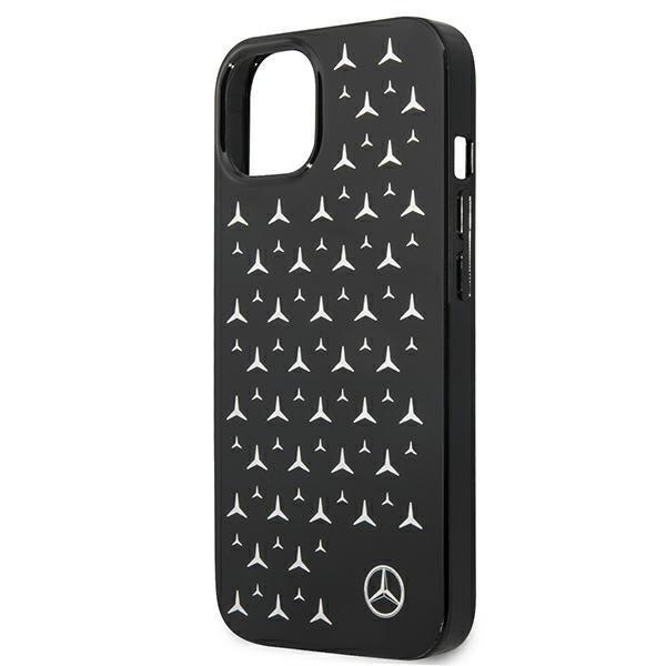 Mercedes Cover iPhone 13 Silver Stars -kuvio - musta Black