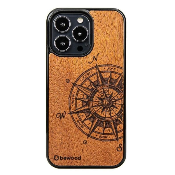 Bewood iPhone 13 Pro mobiltaske Magsafe Wooden Traveler Merbau
