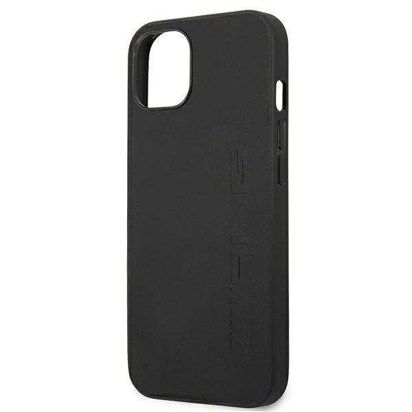 Mercedes AMG Skal iPhone 13 Mini Läder Hot Stamped - Svart Svart