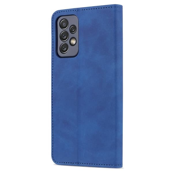 AZNS Samsung Galaxy A73 5G Plånboksfodral Konstläder - Blå