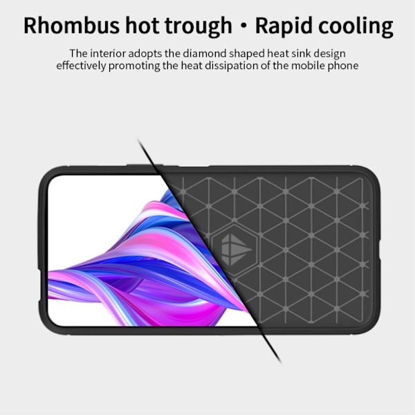 MOFI Carbon Fiber Mobilskal Huawei P Smart Pro - Svart Svart